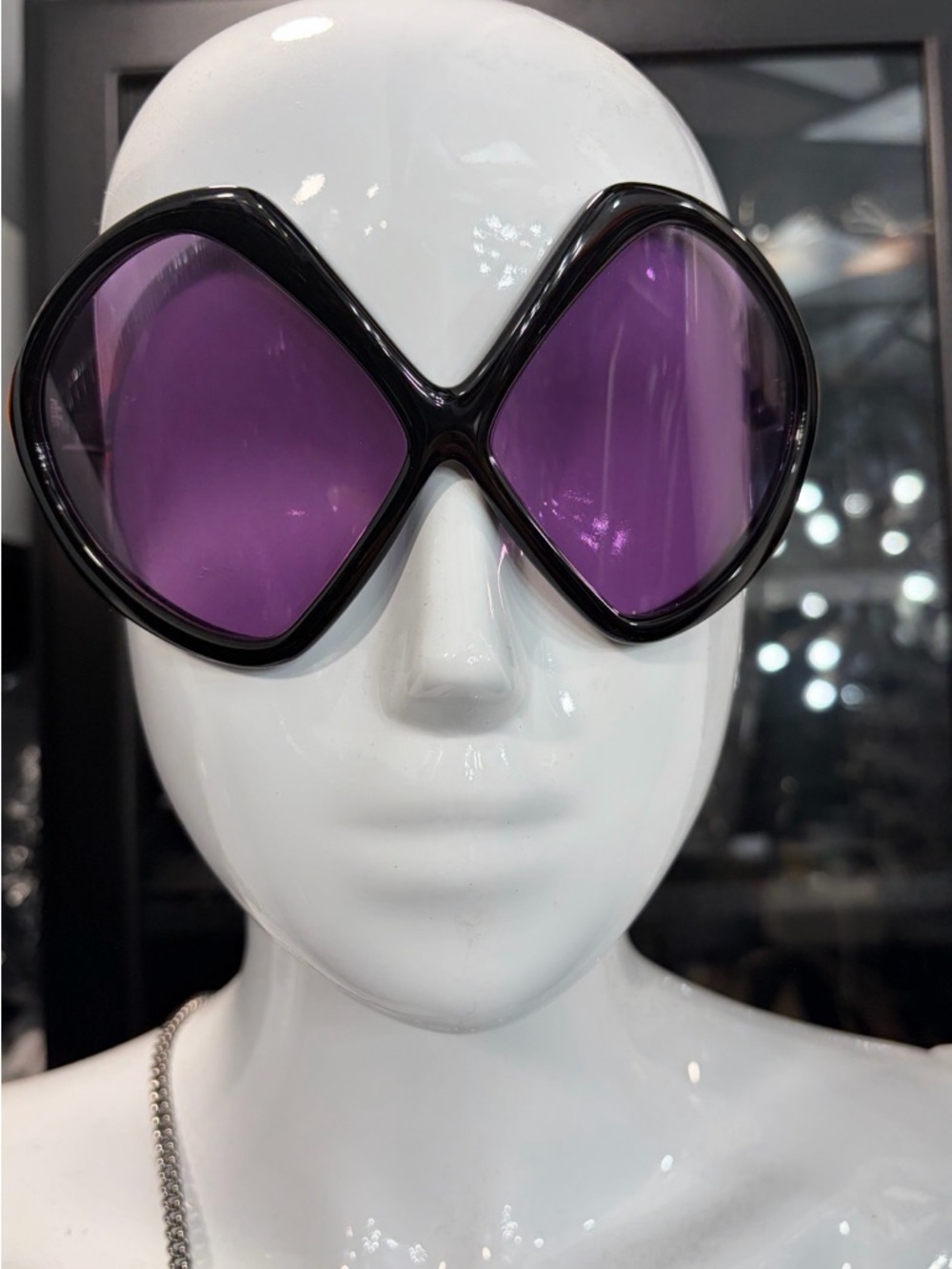Prada Purple Oversized Geometric Fashion Sunglasses Women Accessories